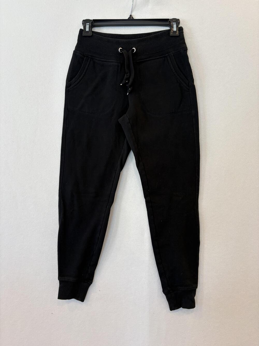 Calvin Klein Performance Pants Womens XS Black Joggers Drawstring Pockets Logo
